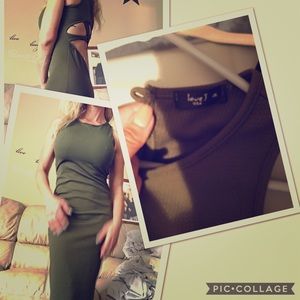 Boutique find! Love J olive halter style dress